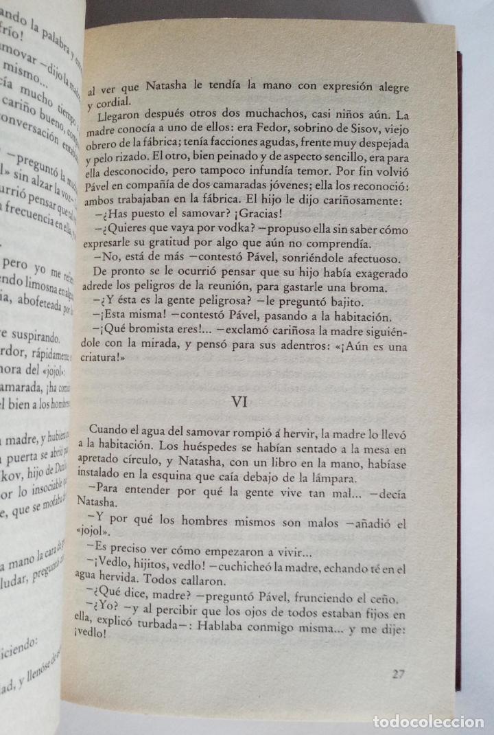 Libros de segunda mano: LA MADRE | GORKI, M&Aacute;XIMO | ORBIS 1982 - Foto 3