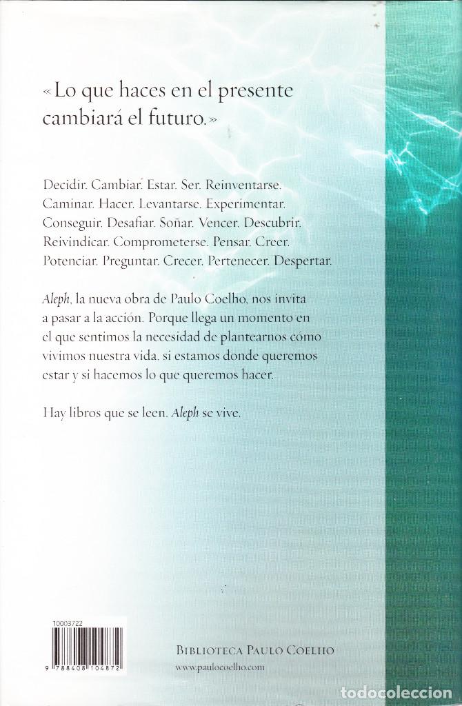 Libros de segunda mano: ALEPH PAULO COELHO 1&ordf; EDICI&Oacute;N - Foto 2