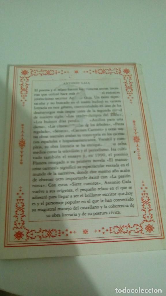 Libros de segunda mano: SIETE CUENTOS.- ANTONIO GALA - Foto 2