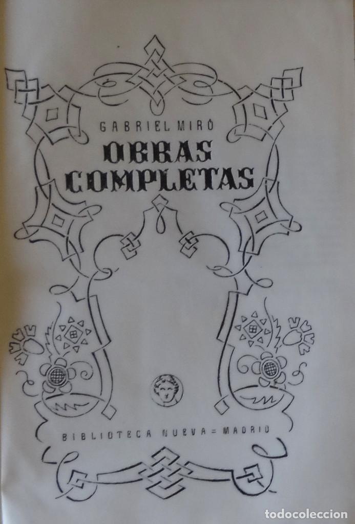 Libros de segunda mano: OBRAS COMPLETAS - Gabriel MIR&Oacute; - Foto 2