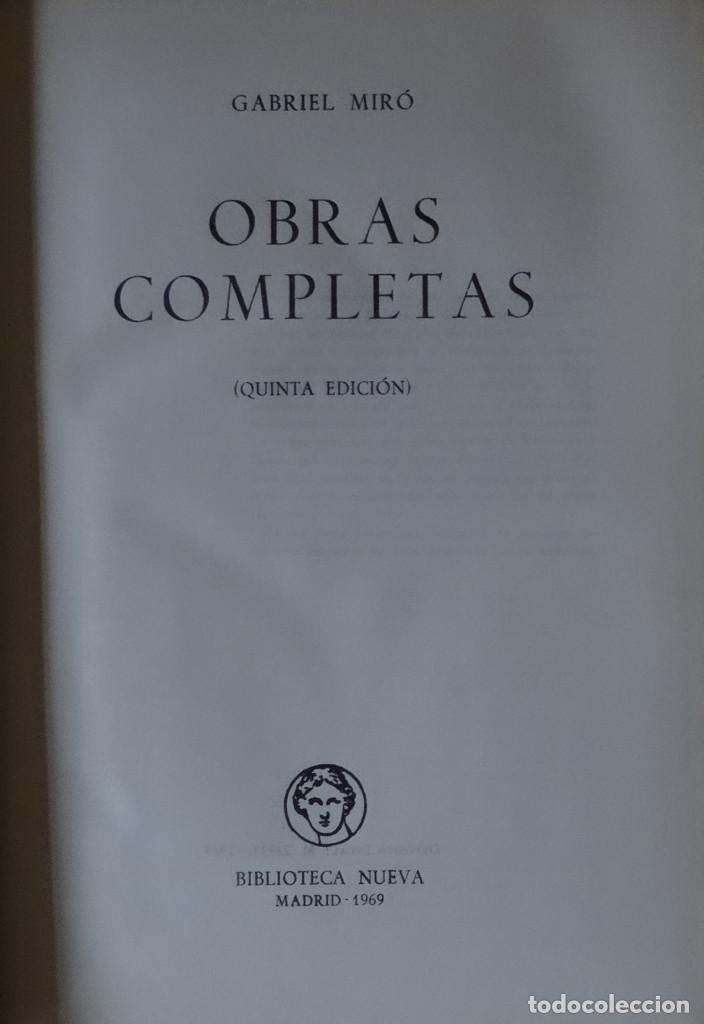 Libros de segunda mano: OBRAS COMPLETAS - Gabriel MIR&Oacute; - Foto 2