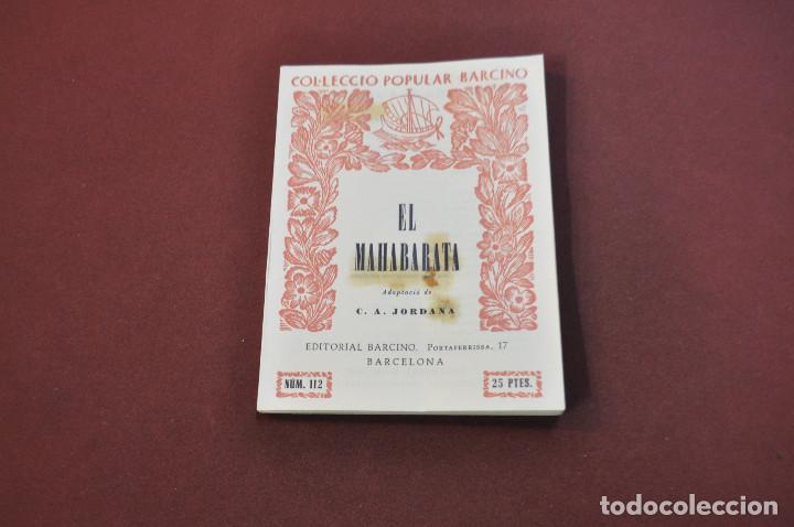 Libros de segunda mano: Col&middot;lecci&oacute; popular barcino , el Mahabarata - adaptaci&oacute; Jordana 1935 - ACL1