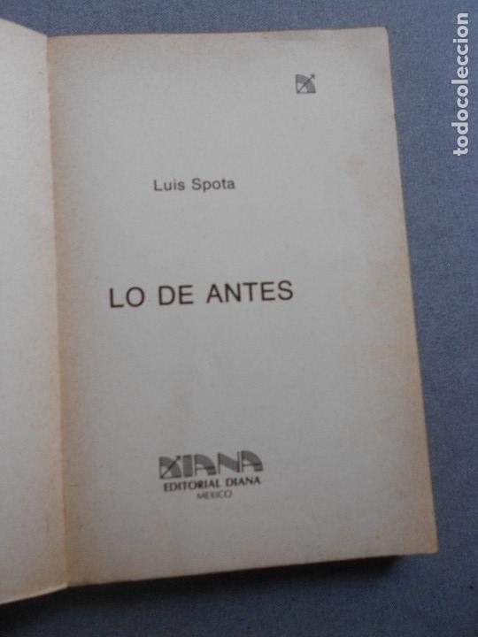 Libros de segunda mano: LO DE ANTES - Foto 2