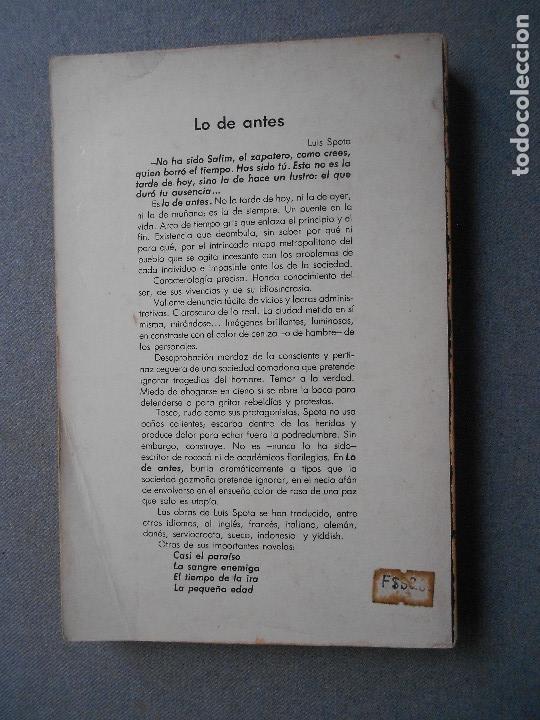 Libros de segunda mano: LO DE ANTES - Foto 3