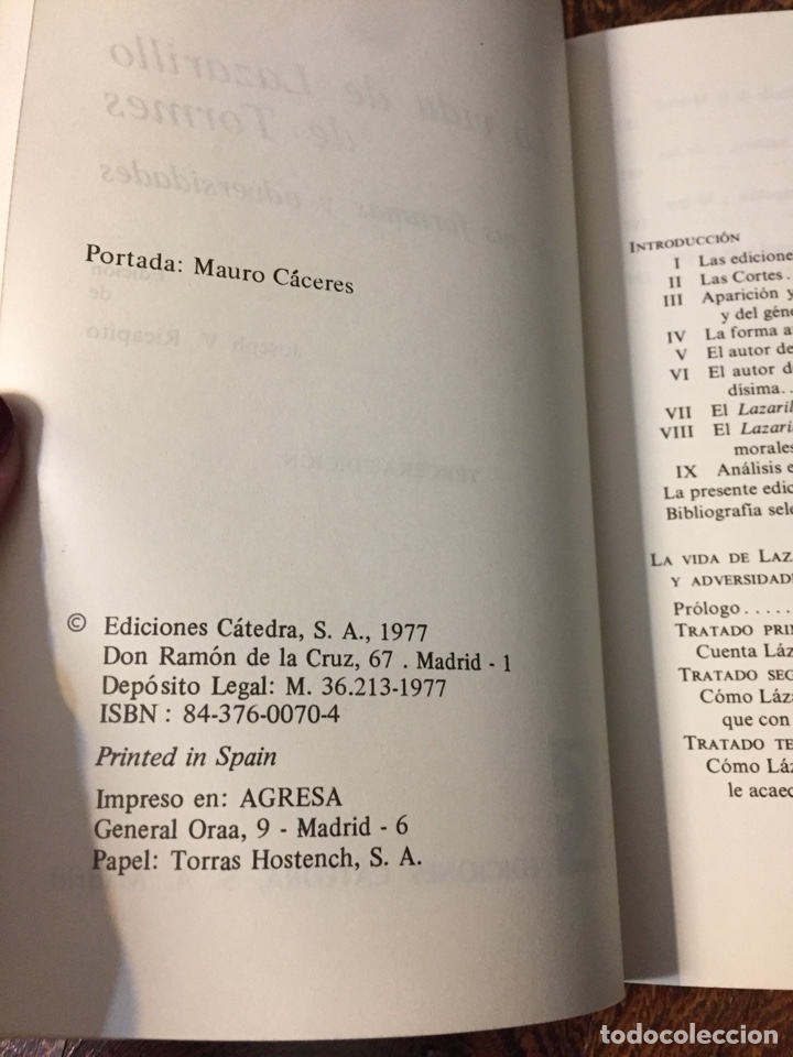 Libros de segunda mano: Libro Lazarillo de Tormes. - Foto 3