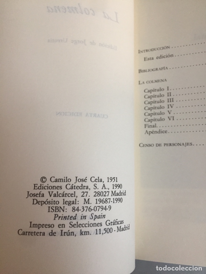 Libros de segunda mano: La colmena. Camilo Jos&eacute; Cela - Foto 3