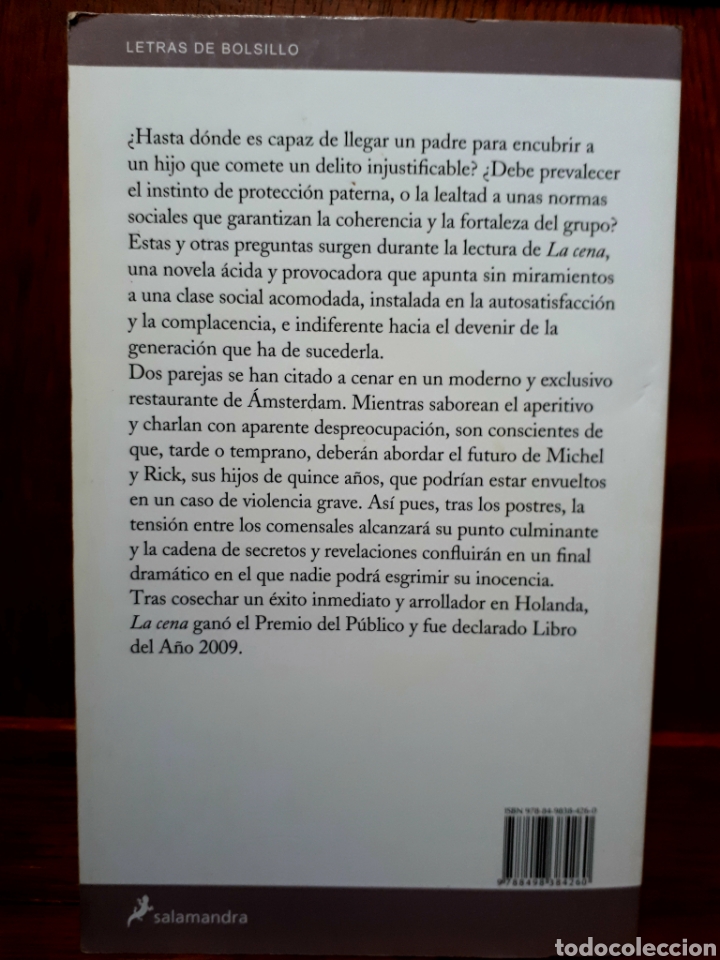 Libros de segunda mano: LA CENA - Herman Koch - Foto 2