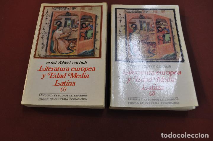 Libros de segunda mano: literatura europea y edad media latina tomo 1 y 2 - 1&ordf; edici&oacute;n 1955 3&ordf; reimpresi&oacute;n 1981 - LI2