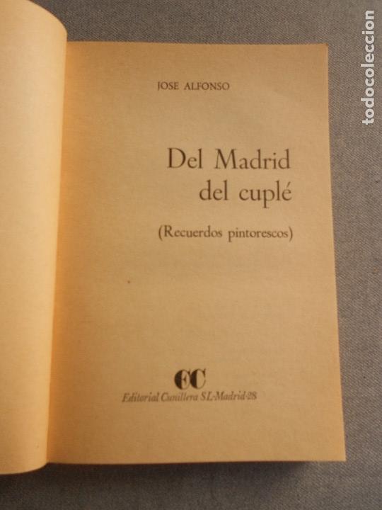 Libros de segunda mano: DEL MADRID DEL CUPLE - Foto 2