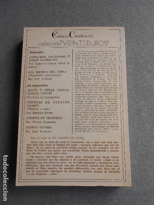 Libros de segunda mano: DEL MADRID DEL CUPLE - Foto 3