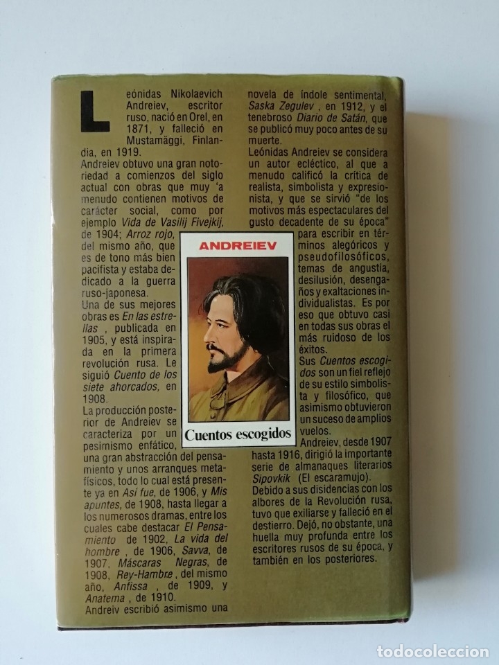 Libros de segunda mano: CUENTOS ESCOGIDOS - ANDREIEV - ED EDITORS 1990 - Foto 2
