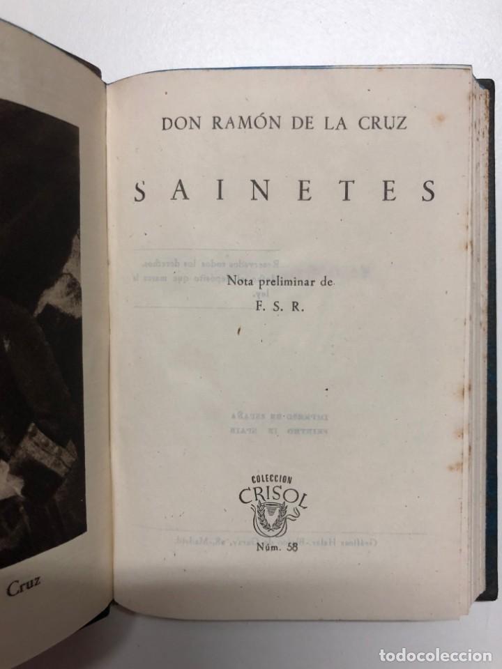 Don ramón de la cruz. sainetes. crisol nº58 - Vendido en Subasta