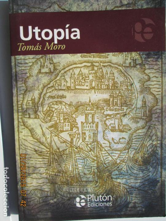 Libros de segunda mano: UTOP&Iacute;A - TOM&Aacute;S MORO - EDICIONES PLUT&Oacute;N 2014. - Foto 1