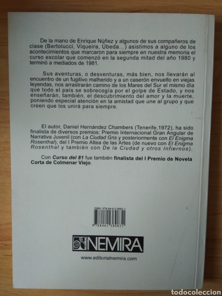 Libros de segunda mano: Curso del 81. Daniel Hern&aacute;ndez Chambers - Foto 2