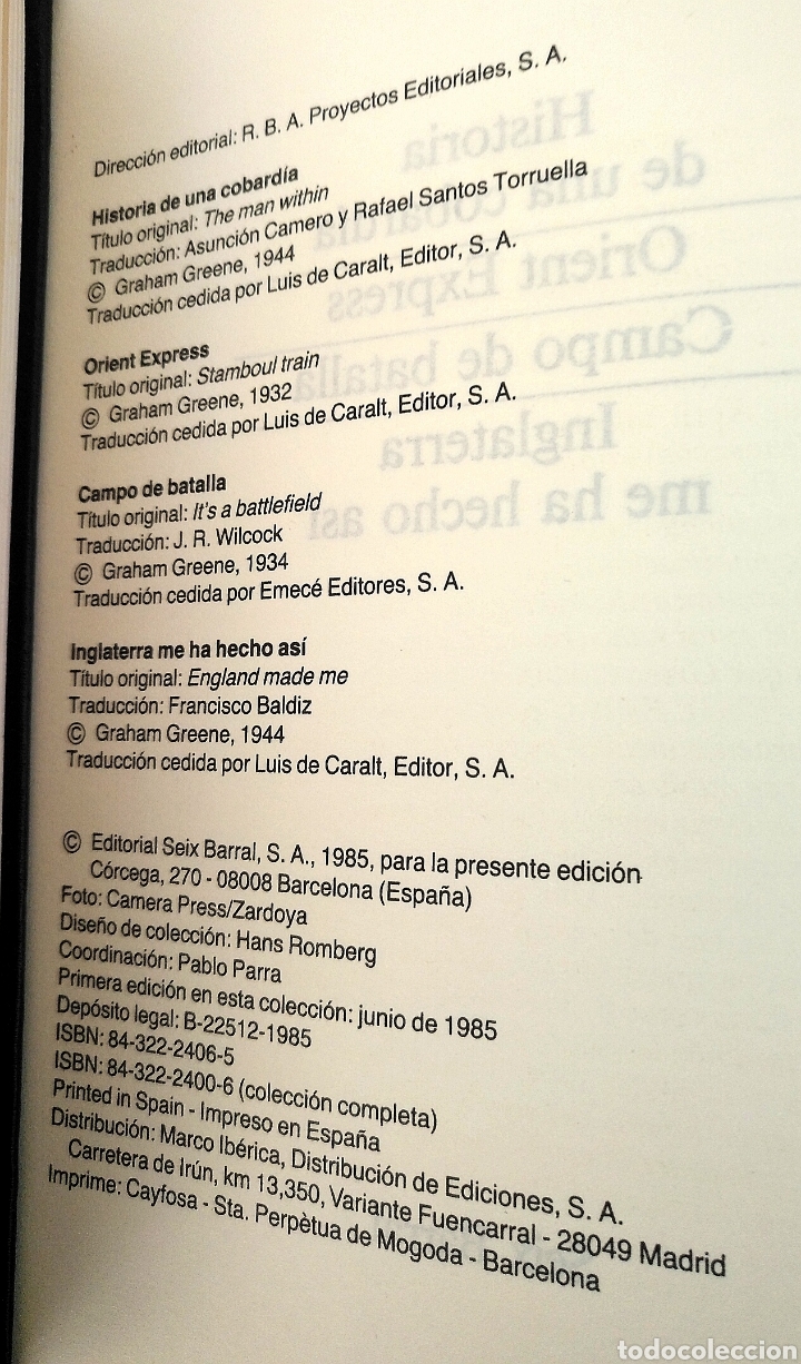 Libros de segunda mano: GRAHAM GREEN - Foto 4