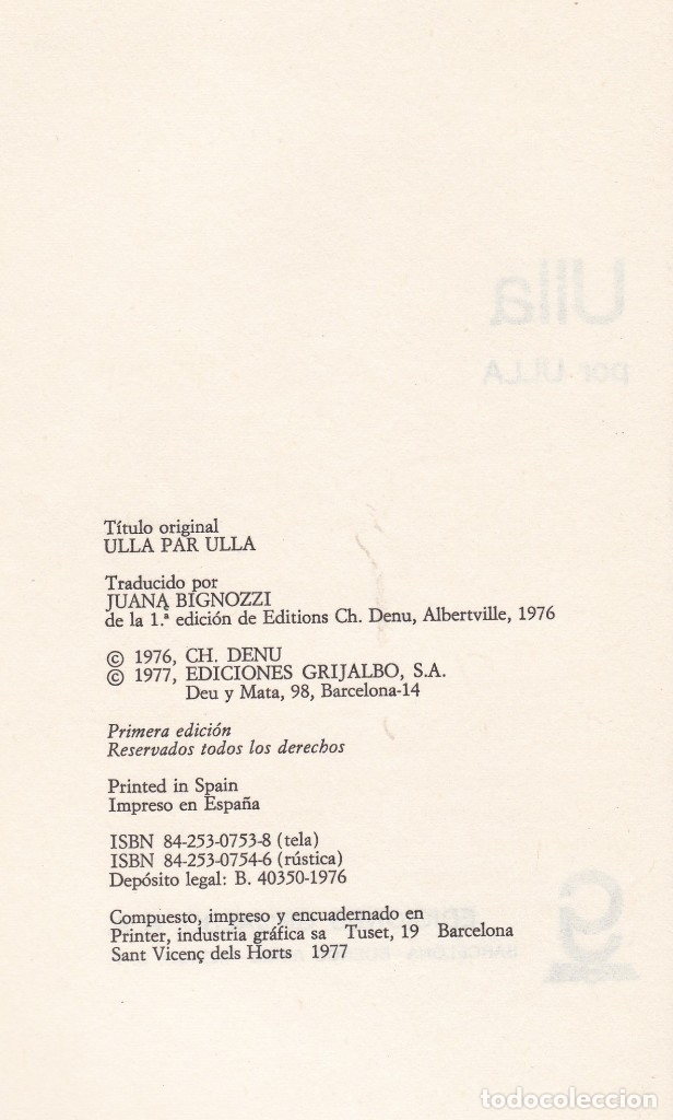 Libros de segunda mano: Libros. Ulla por ulla 1976 - Foto 2