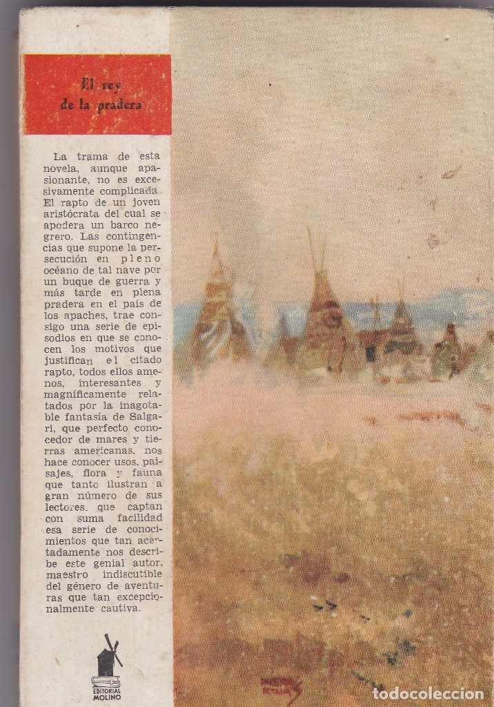 Libros de segunda mano: Libros. Emilio Salgari. El Rey de la Pradera. 1959 - Foto 3