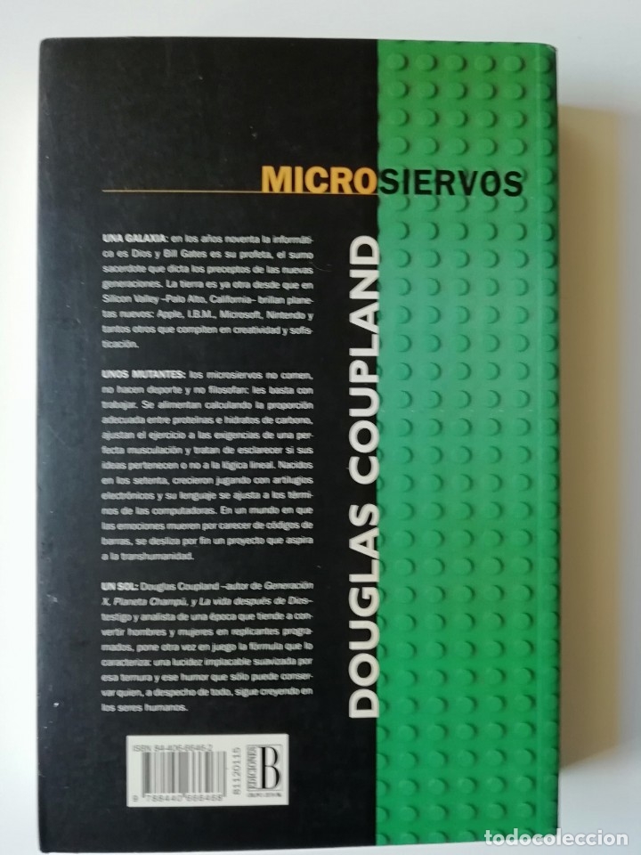 Libros de segunda mano: MICROSIERVOS - DOUGLAS COUPLAND - ED. B. 1996 - Foto 2