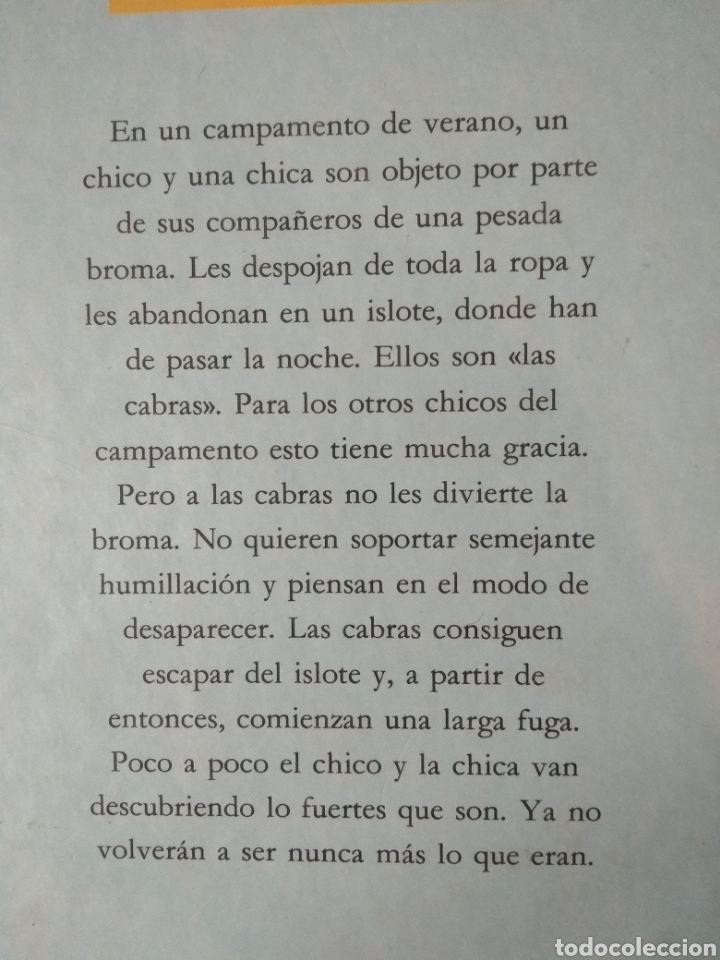 Libros de segunda mano: Las cabras. Brock Cole. C&iacute;rculo de lectores. - Foto 2