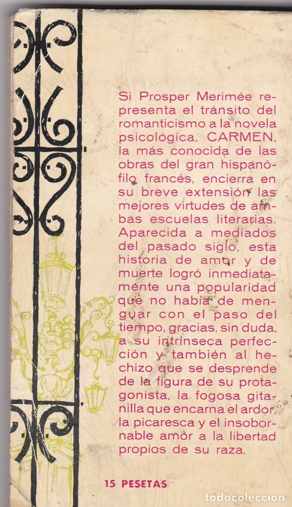 Libros de segunda mano: Libros. Prosper Merimee. Carmen 1961 - Foto 3
