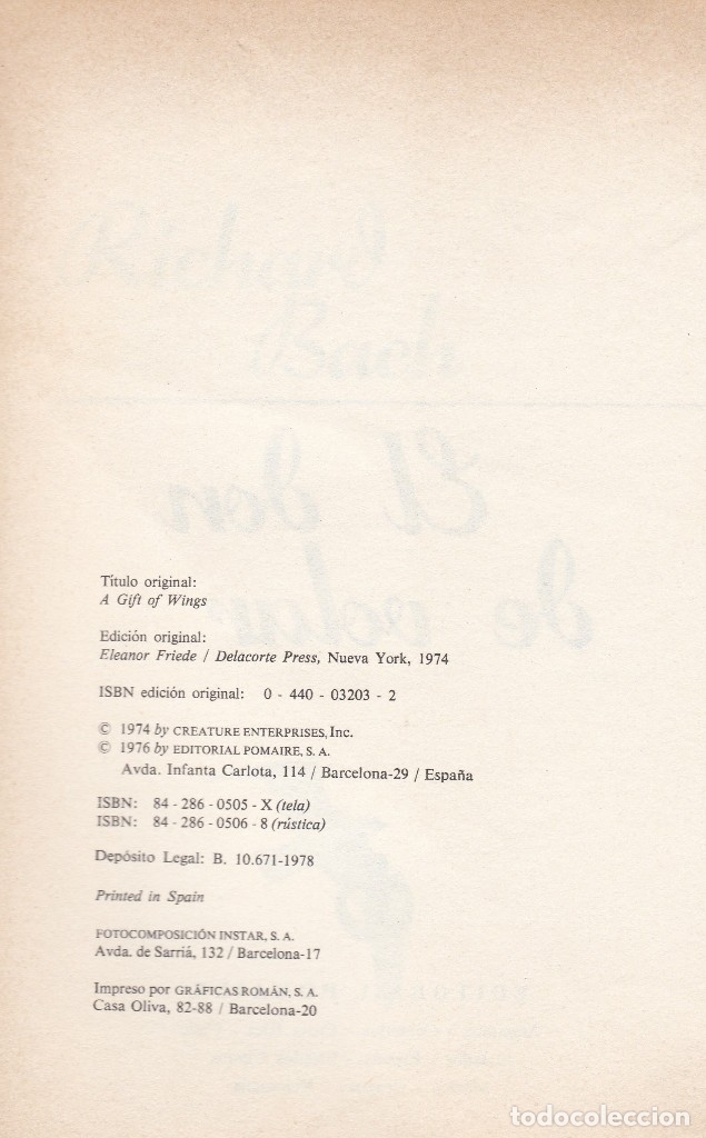 Libros de segunda mano: Libros. Richard Bach. El don de volar 1978 - Foto 2