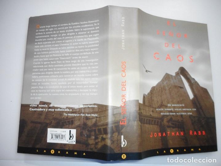 Libros de segunda mano: JONATHAN RABB    El se&ntilde;or del Caos    Y93486 - Foto 1