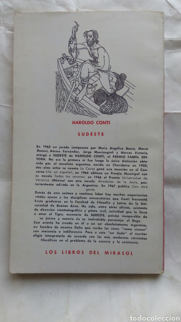 Libros de segunda mano: Sudeste. Haroldo Conti. - Foto 2