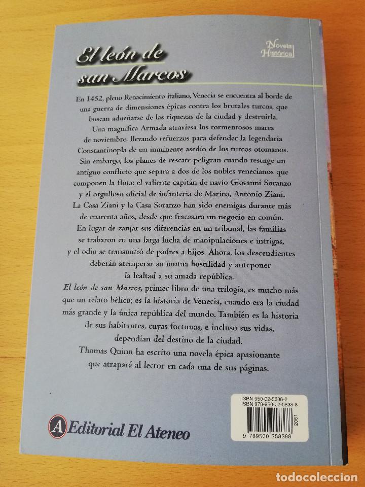 Libros de segunda mano: EL LE&Oacute;N DE SAN MARCOS (THOMAS QUINN) - Foto 4