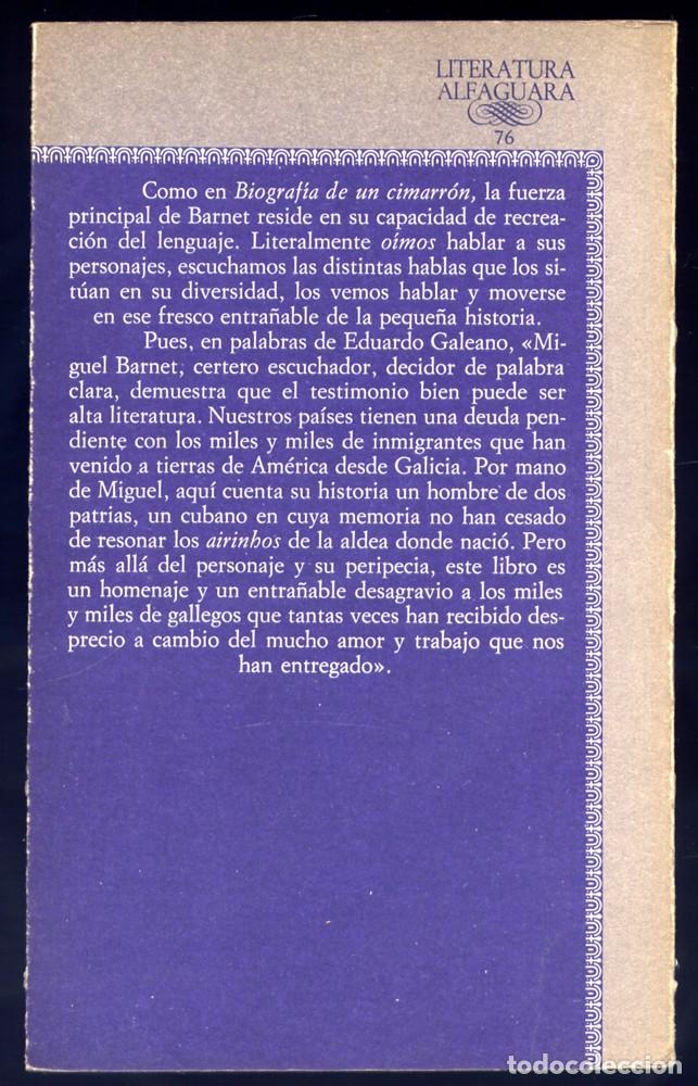 Libros de segunda mano: BARNET, Miguel.  Gallego.  1981. - Foto 2