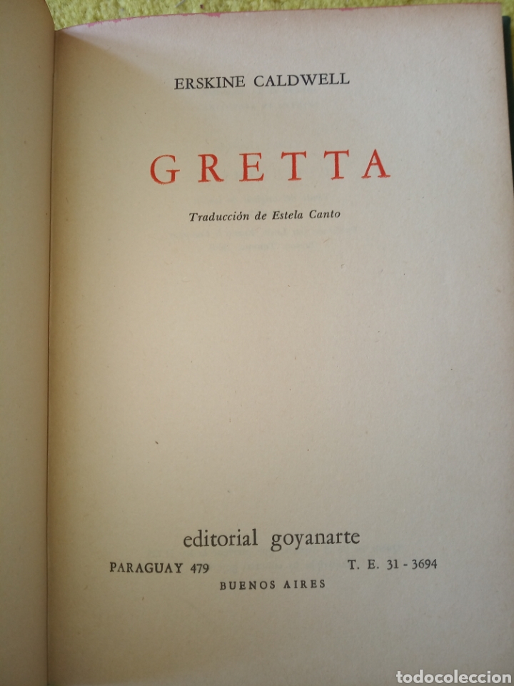 Libros de segunda mano: Gretta. Erskine Caldwell - Foto 3
