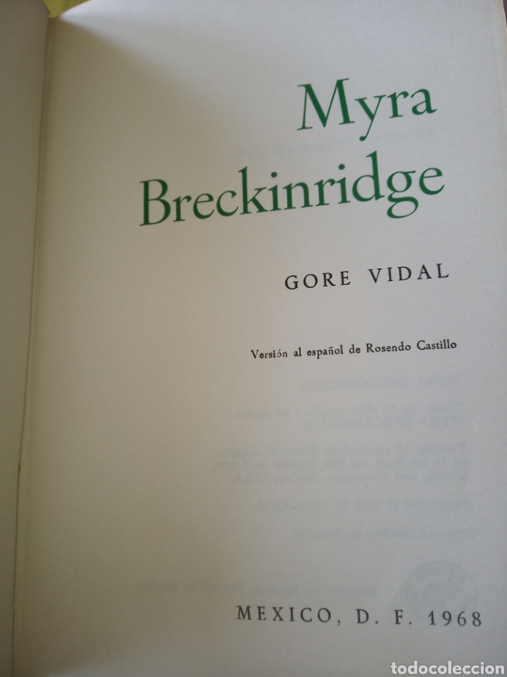 Libros de segunda mano: Myra Breckenridge. Gore Vidal - Foto 6