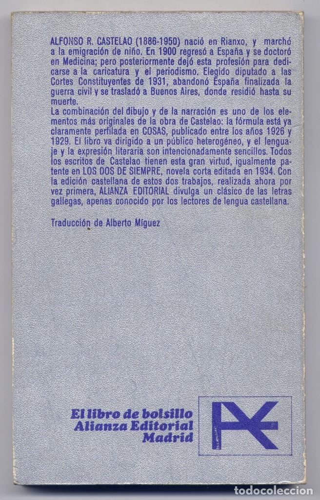 Libros de segunda mano: CASTELAO, Alfonso R.  Cosas (y) Los dos de siempre. - Foto 2