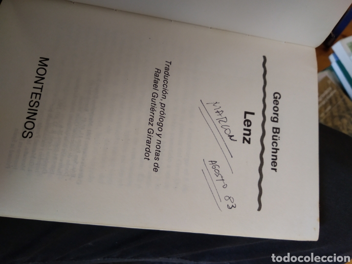 Libros de segunda mano: LENZ. GEORGE B&Uuml;CHNER #1048 - Foto 2