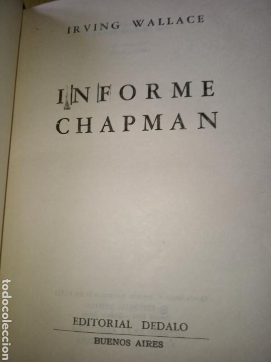 Libros de segunda mano: Informe Chapman. Irving Wallace. - Foto 6