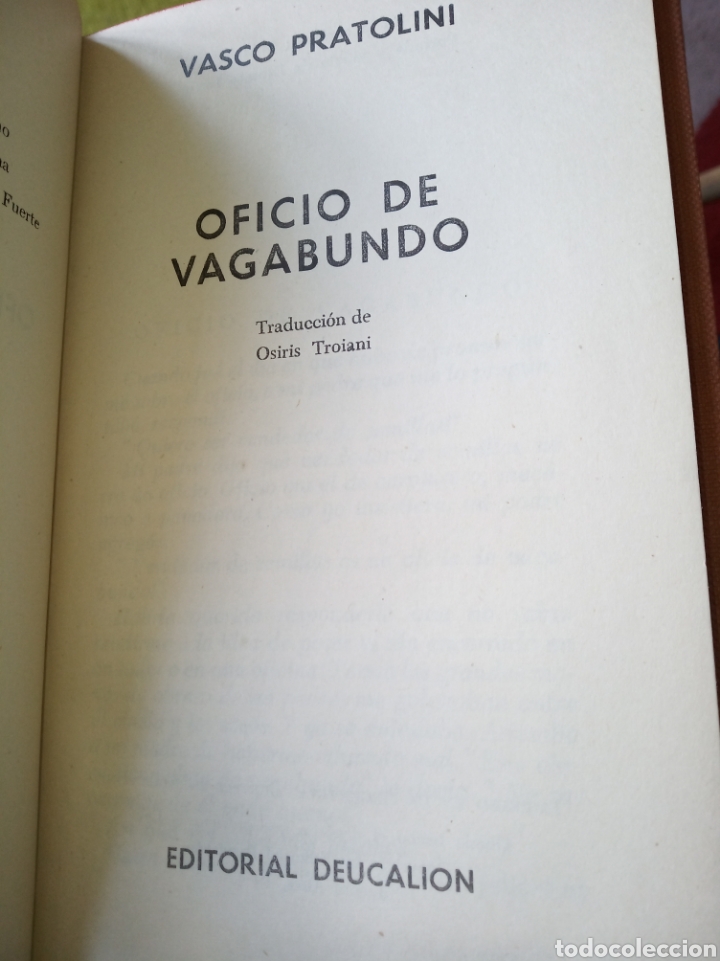 Libros de segunda mano: Oficio de vagabundo. Vasco de Pratolini. - Foto 6