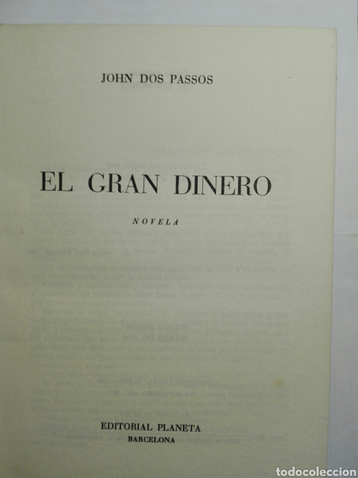 Libros de segunda mano: El gran dinero. - Foto 1
