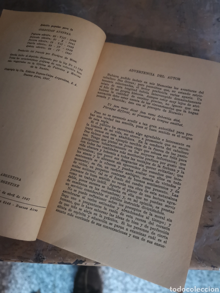 Libros de segunda mano: MANON LESCAUT - ABATE PREVOST - Foto 2