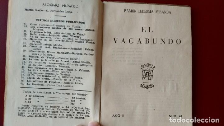 Libros de segunda mano: EL VAGABUNDO. RAMON LEDESMA MIRANDA - Foto 2
