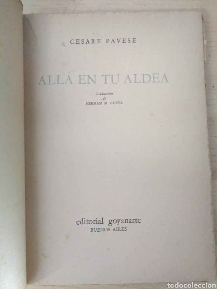 Libros de segunda mano: All&aacute; en tu aldea/ C&eacute;sare Pavese - Foto 3
