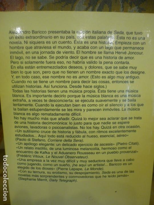 Libros de segunda mano: SEDA, DE ALESSANDRO BARICCO. - Foto 3