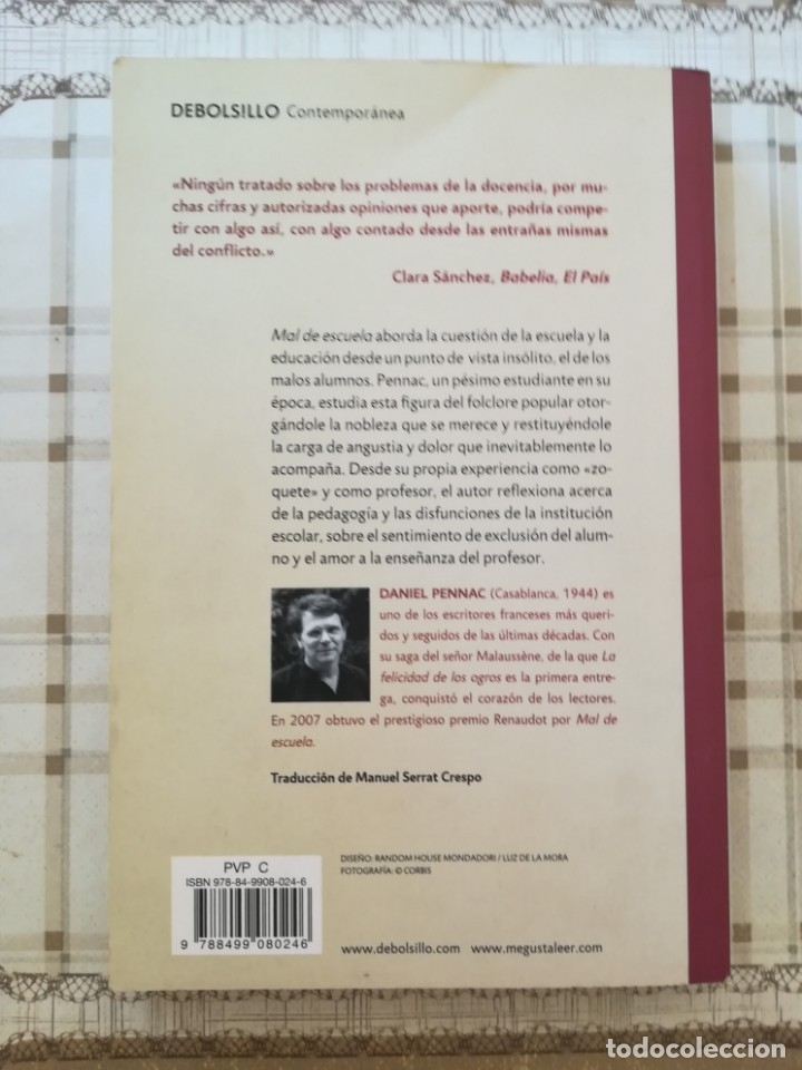 Libros de segunda mano: Mal de escuela - Daniel Pennac - Foto 2