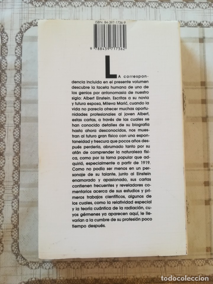 Libros de segunda mano: Cartas a Mileva - Albert Einstein - Foto 2