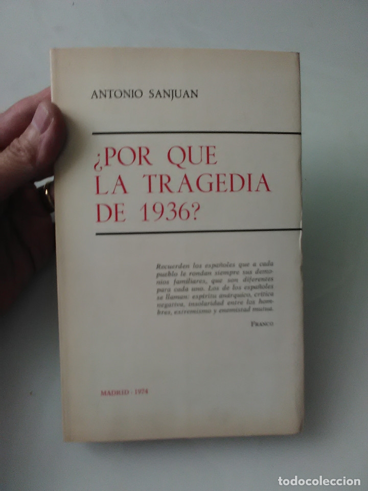 Libros de segunda mano: libro por que la tragedia de 1936