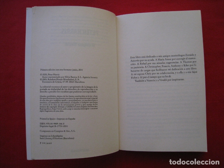 Libros de segunda mano: EL ENIGMA VIVALDI - PETER HARRIS. - Foto 8