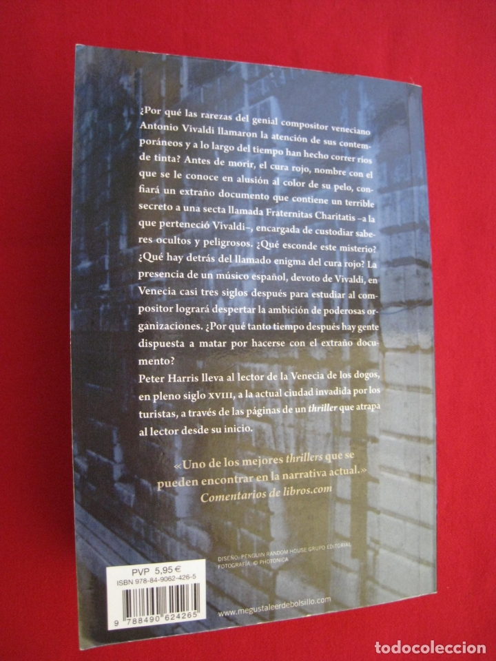 Libros de segunda mano: EL ENIGMA VIVALDI - PETER HARRIS. - Foto 13