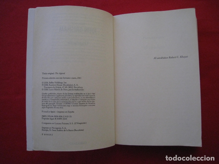 Libros de segunda mano: LA APELACION - JOHN GRISHAM. - Foto 8