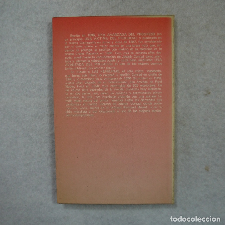 Libros de segunda mano: UNA AVANZADA DEL PROGRESO - JOSEPH CONRAD - LAERTES - 1979 - Foto 2