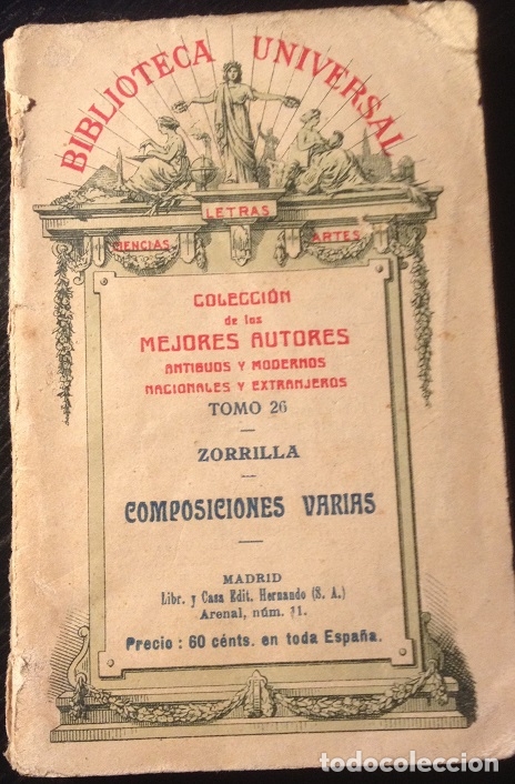 Libros de segunda mano: COMPOSICIONES VARIAS. - ZORRILLA. - Foto 1