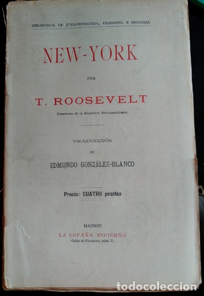Libros de segunda mano: NEW-YORK. - ROOSEVELT, T. - Foto 1