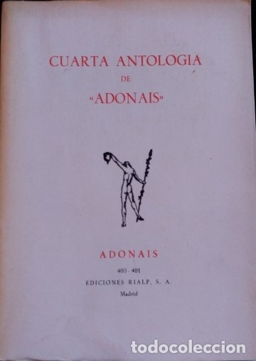 Libros de segunda mano: CUARTA ANTOLOGIA DE ADONAIS. - - Foto 1